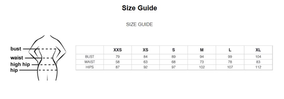 Size guide chart
