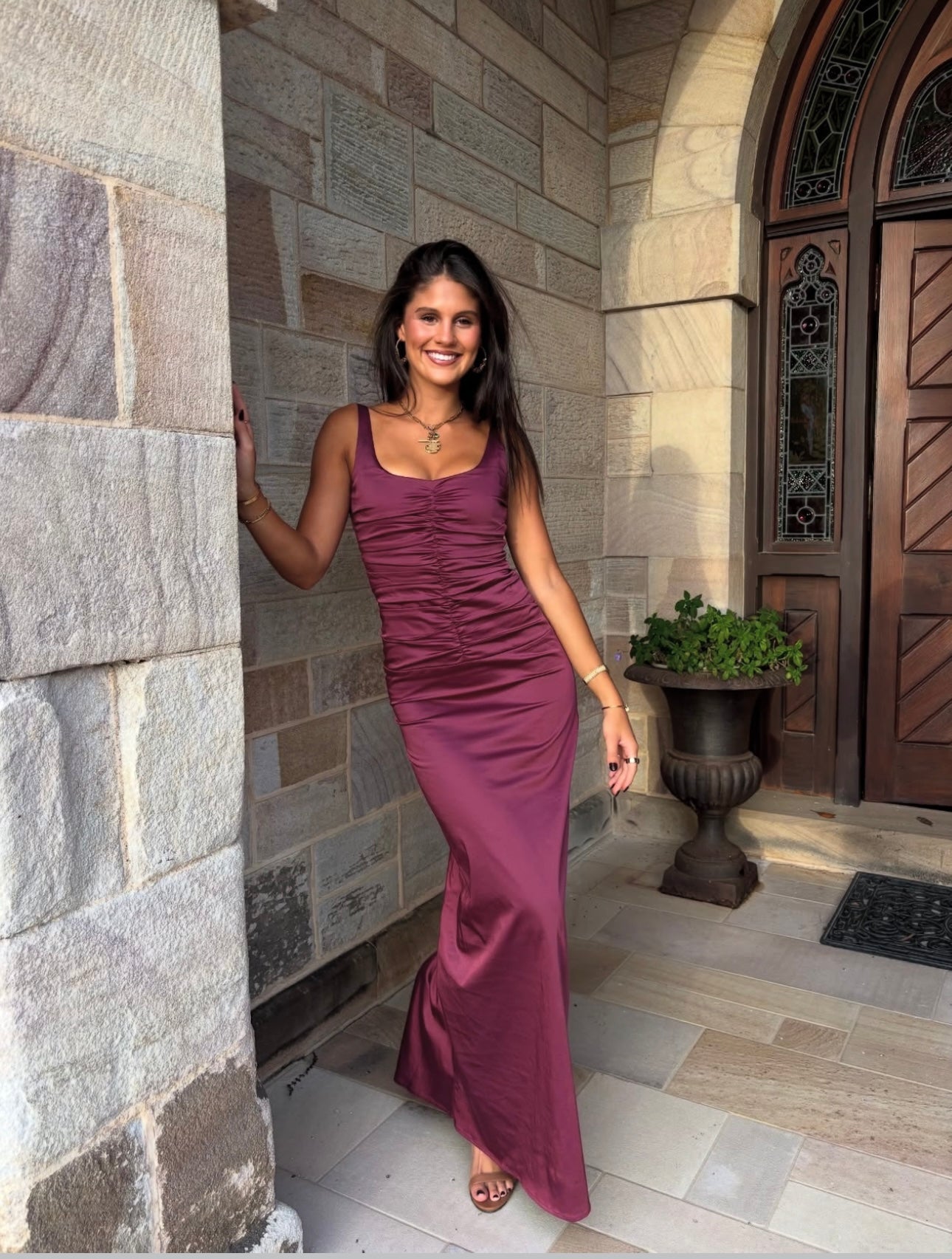 Atlein Gown - Plum