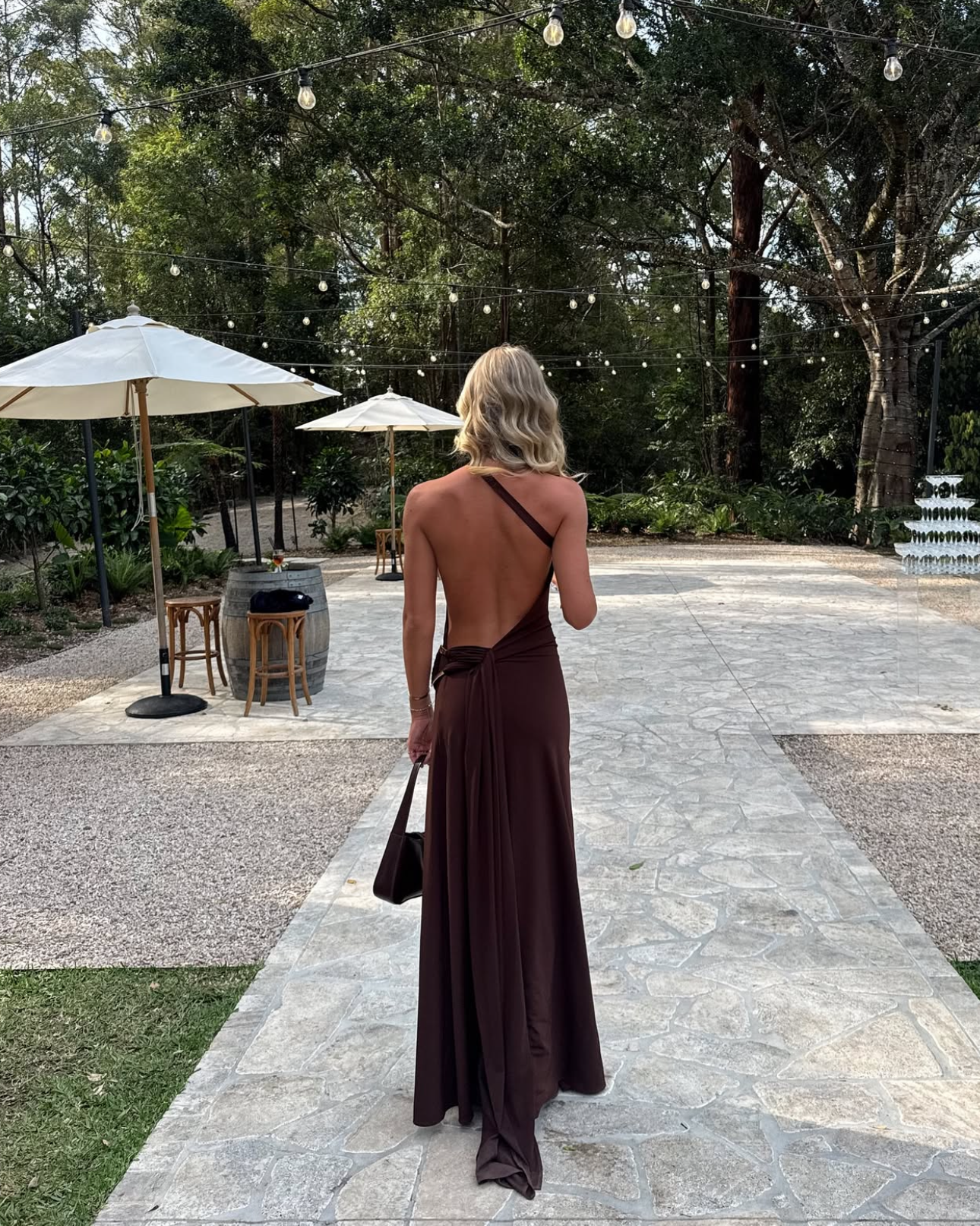 Gaia Dress in Brown