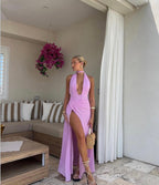 Anotonia Pink Maxi Dress
