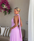 Anotonia Pink Maxi Dress