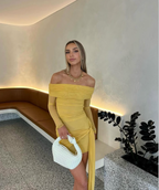 Yasmin Mini Dress Mustard
