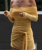 Yasmin Mini Dress Mustard
