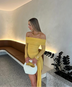 Yasmin Mini Dress Mustard