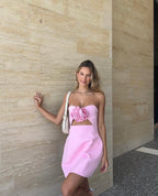 Valencia Pink Mini Dress