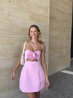 Valencia Pink Mini Dress