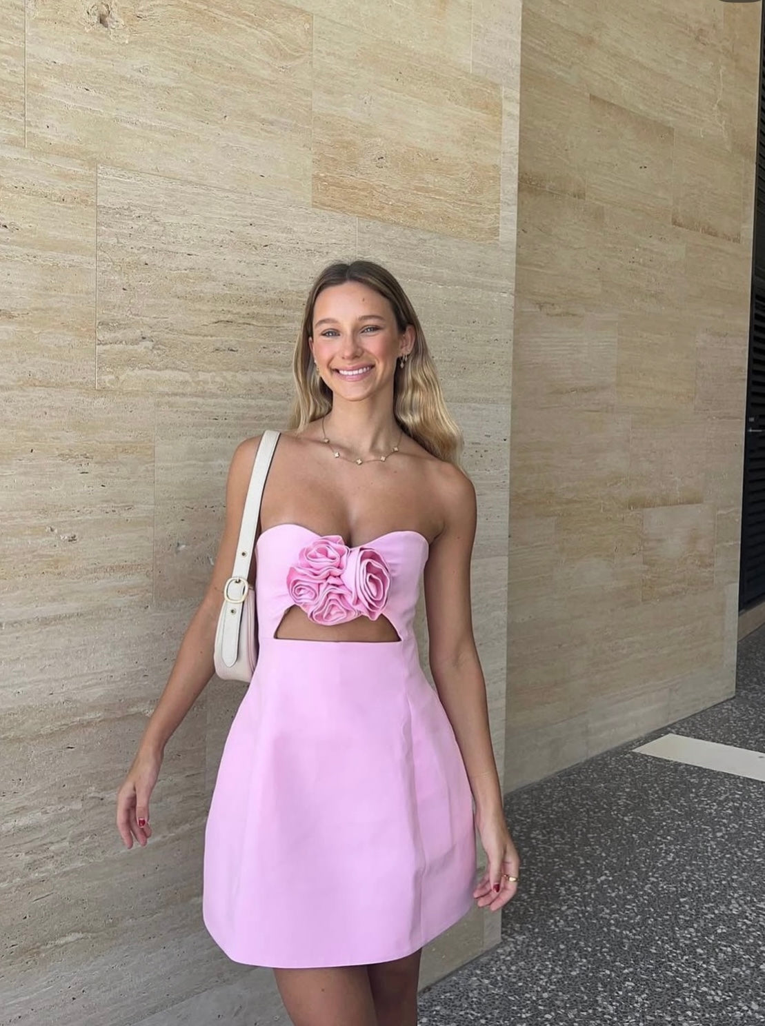 Valencia Pink Mini Dress