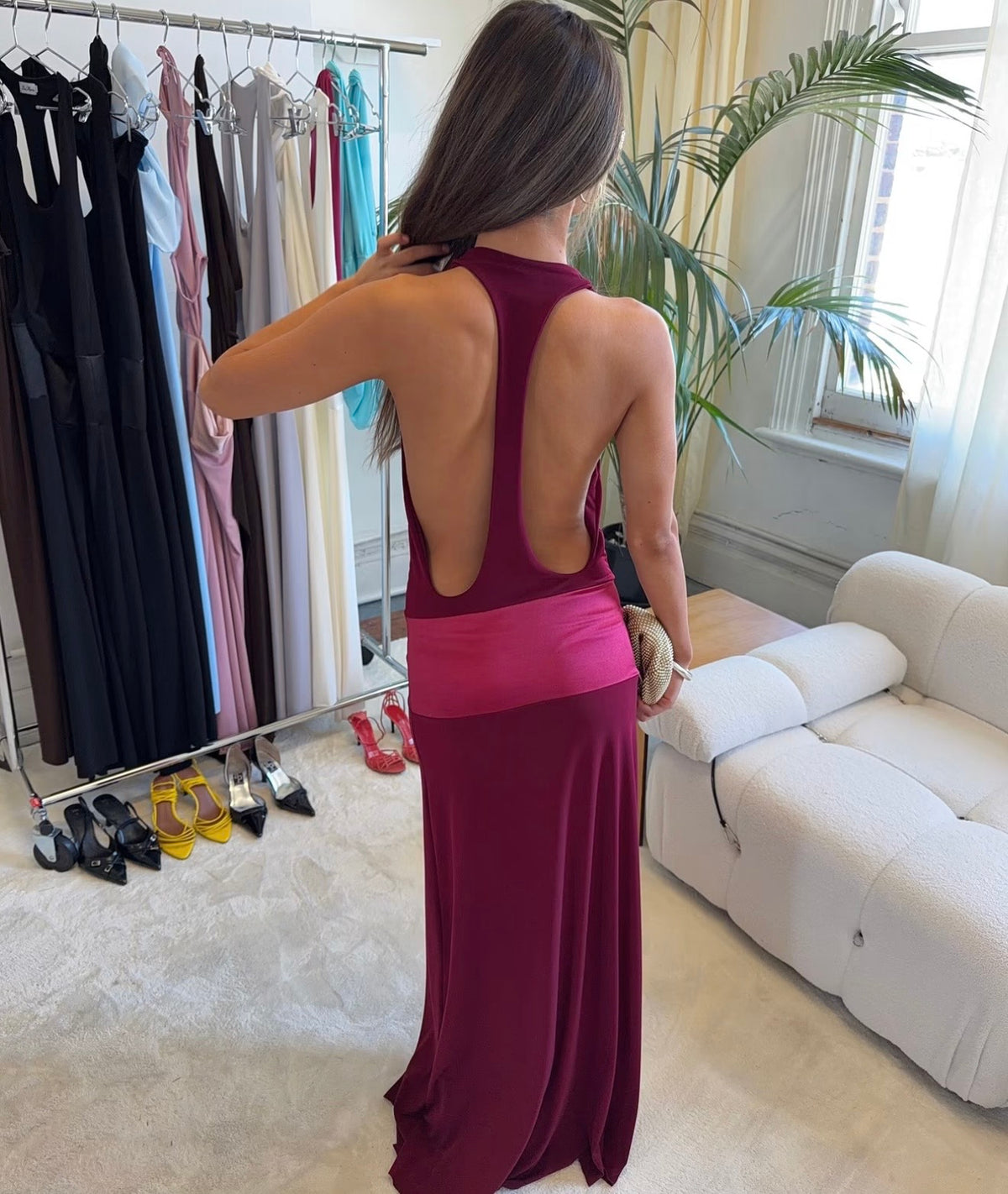 Serena Dress - Ruby