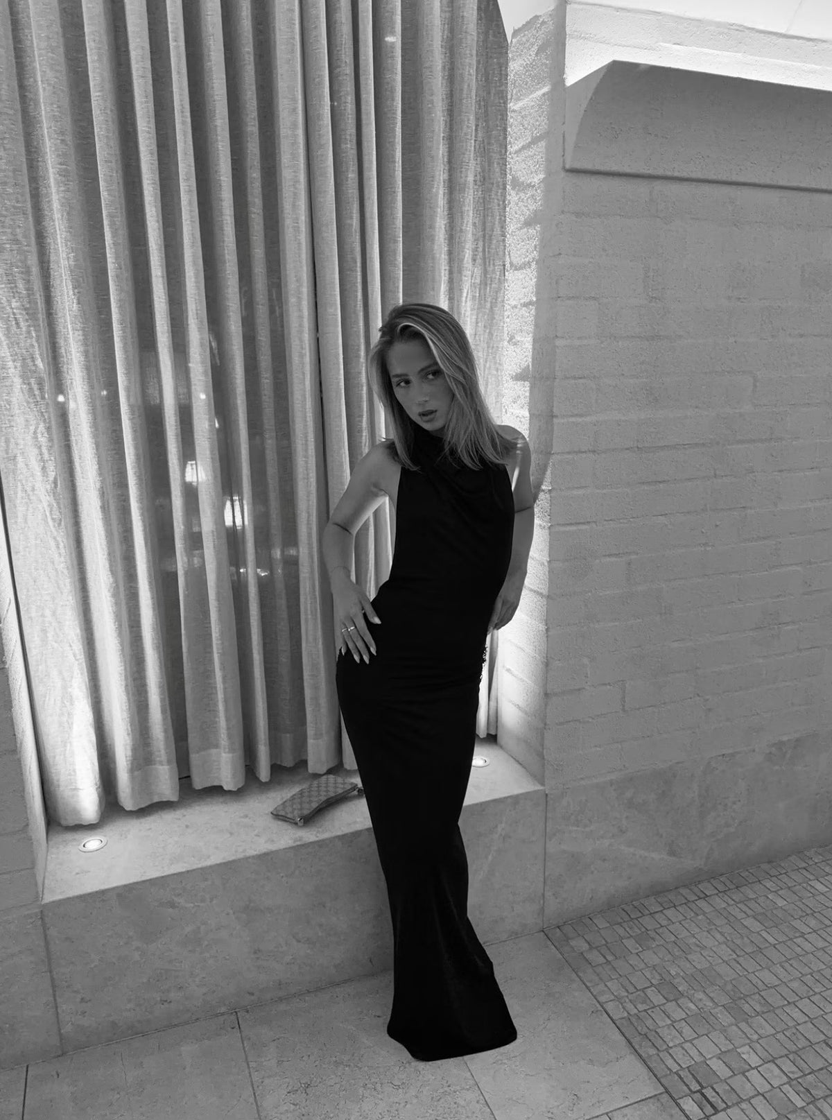JEAN DRESS BLACK