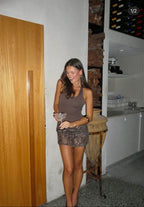 Ariel Mini Dress Brown
