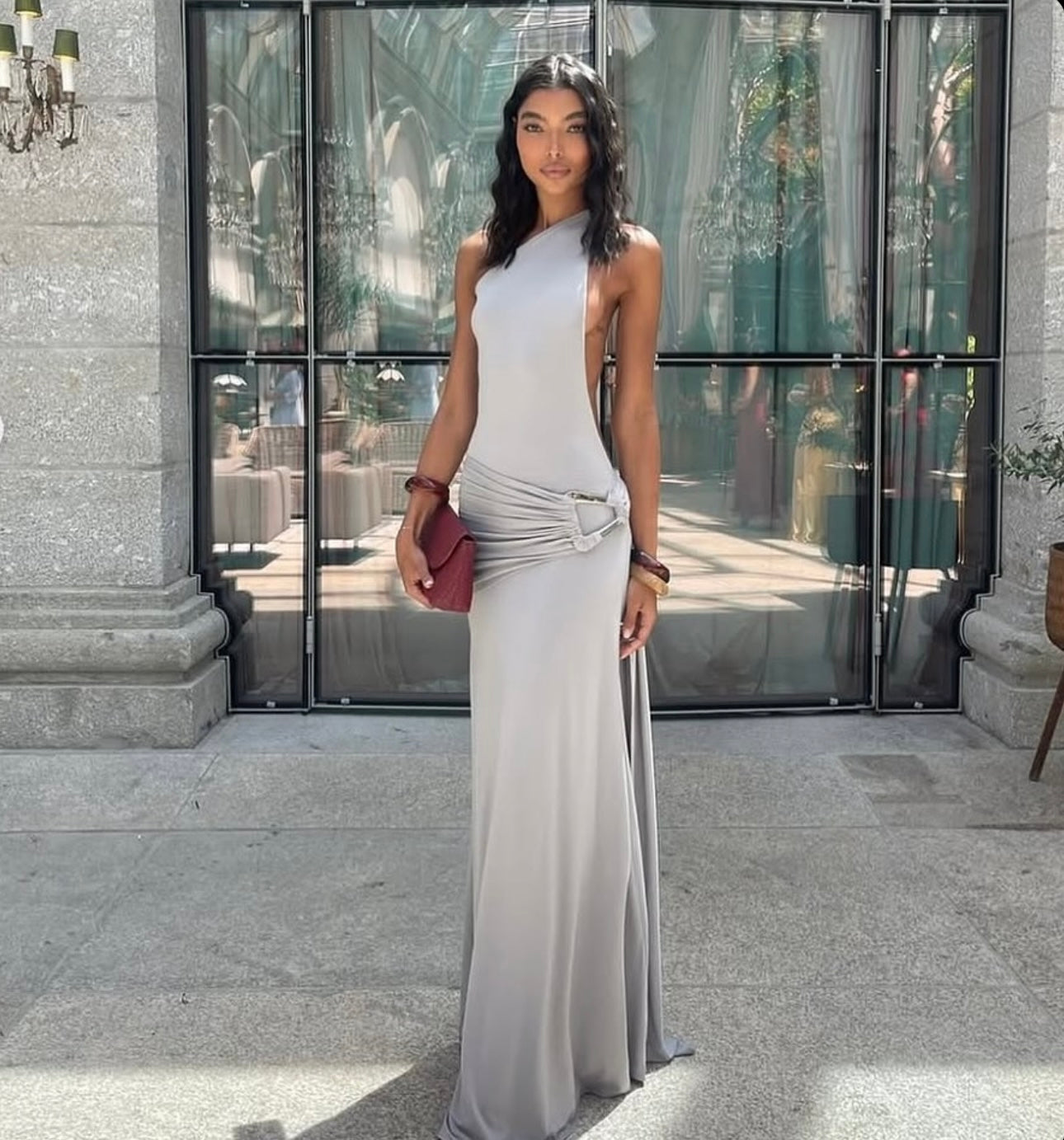 Gaia Dress in Grey