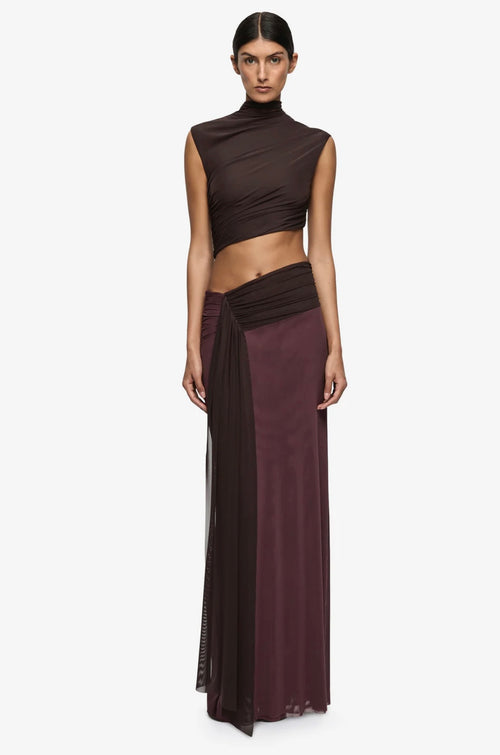 Conn Asym Maxi - AUBERGINE/DARK CHOC