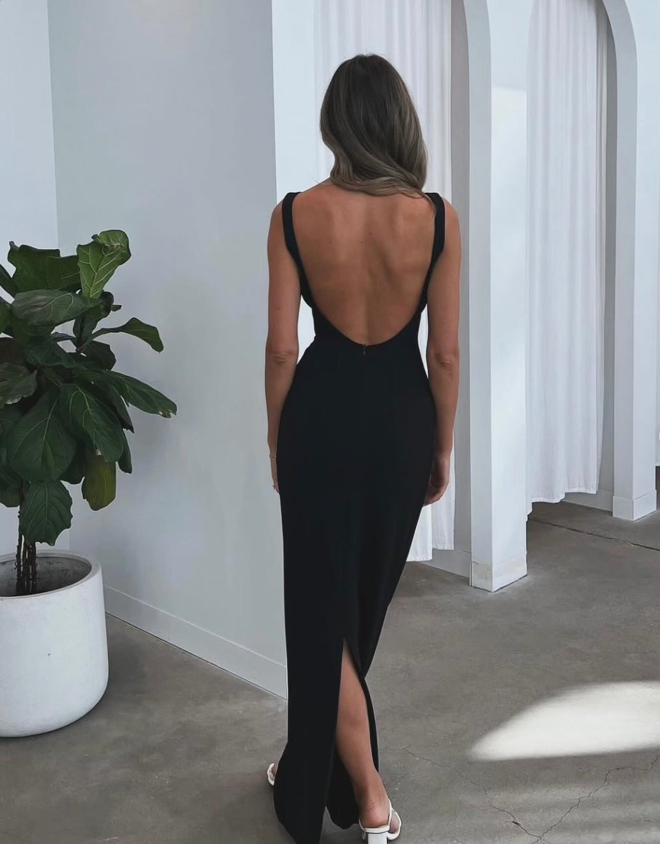 Verona Black Dress