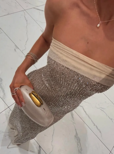 Elizabeth Dress - Diamond Silver