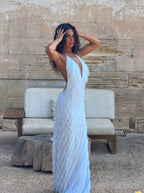 NOA GOWN - POWDER BLUE