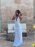 NOA GOWN - POWDER BLUE