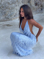 NOA GOWN - POWDER BLUE